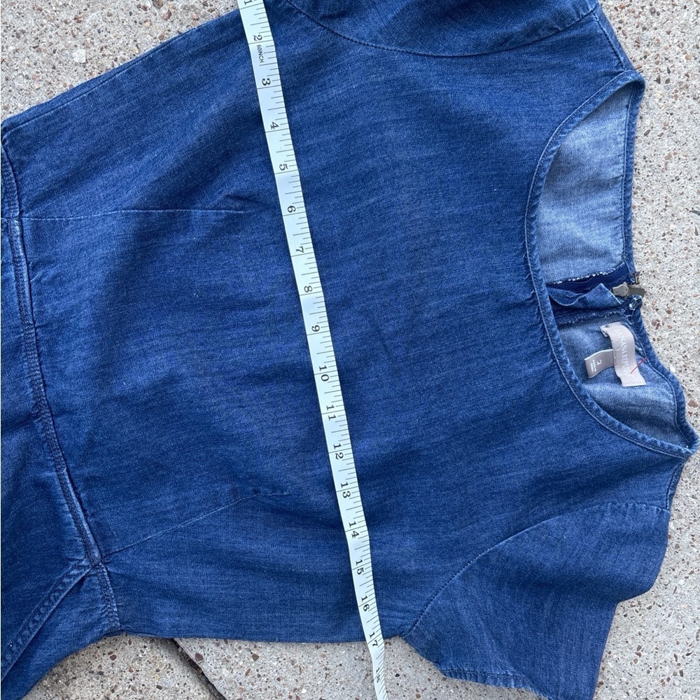 Banana Republic Blue Denim Mini A-Line Dress - Picture 8 of 9